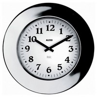 photo momento wall clock in 18/10 stainless steel 1